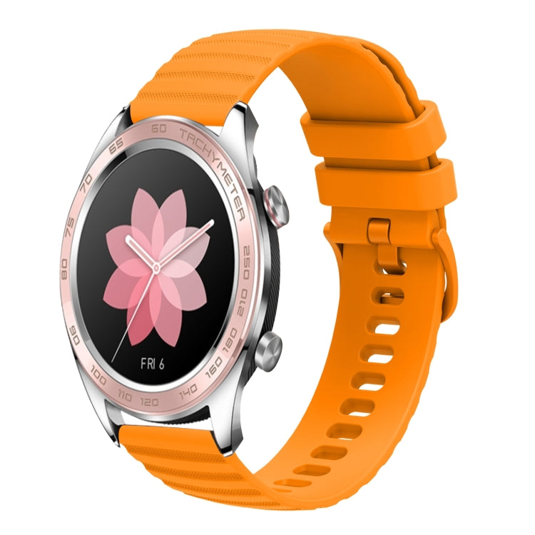 For Honor Watch Dream 22mm Wavy Dot Pattern Solid Color Silicone Watch Band