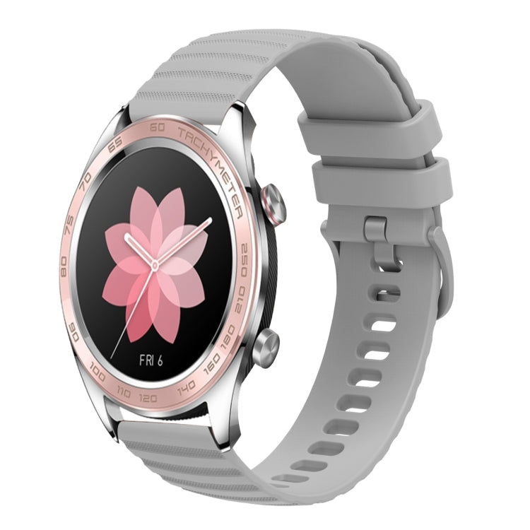 For Honor Watch Dream 22mm Wavy Dot Pattern Solid Color Silicone Watch Band