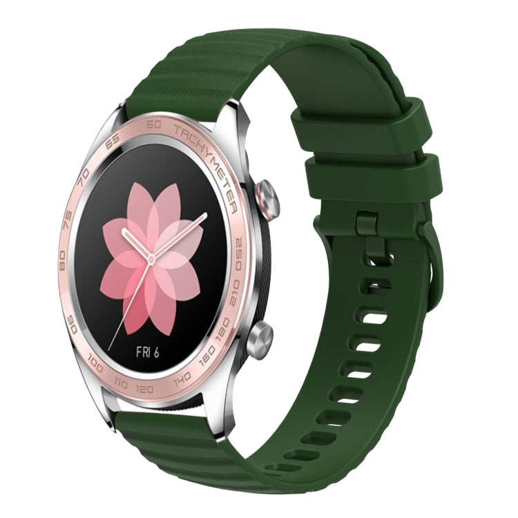 For Honor Watch Dream 22mm Wavy Dot Pattern Solid Color Silicone Watch Band