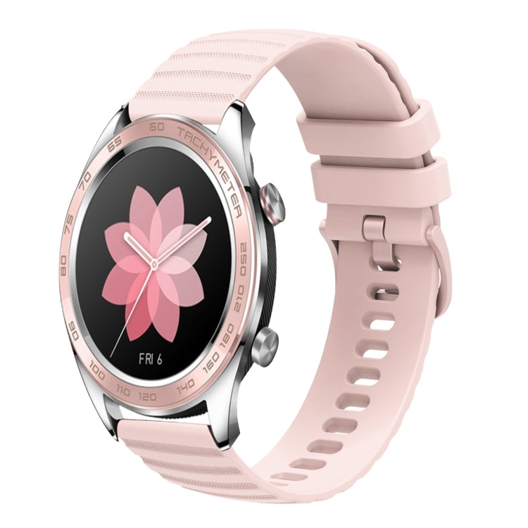 For Honor Watch Dream 22mm Wavy Dot Pattern Solid Color Silicone Watch Band