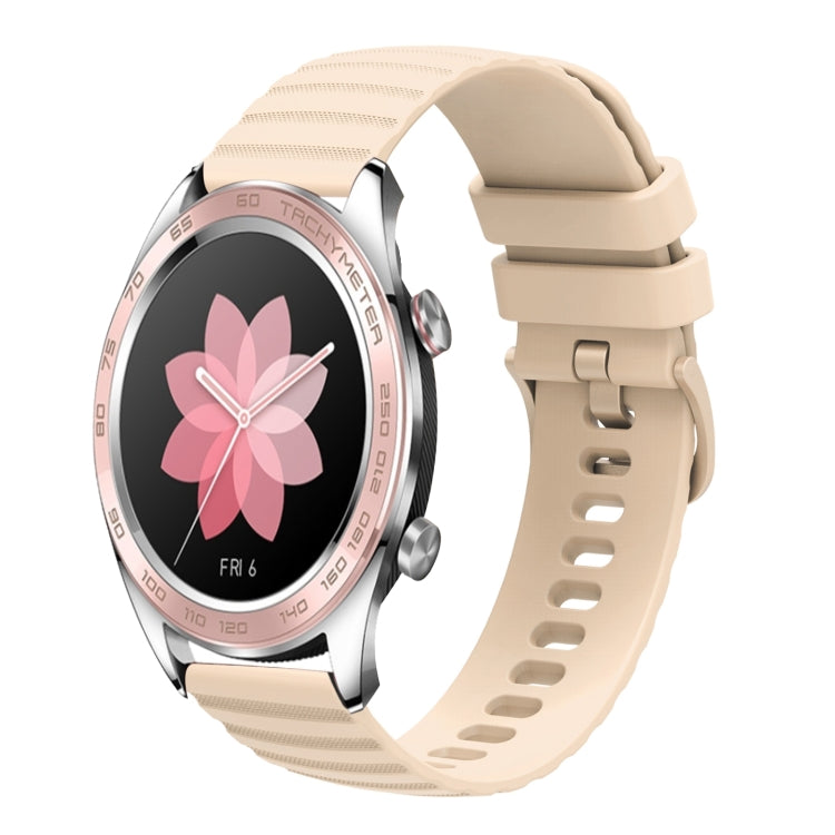 For Honor Watch Dream 22mm Wavy Dot Pattern Solid Color Silicone Watch Band