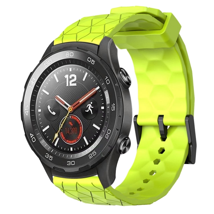 For Huawei Watch 2 20mm Football Pattern Solid Color Silicone Watch Band