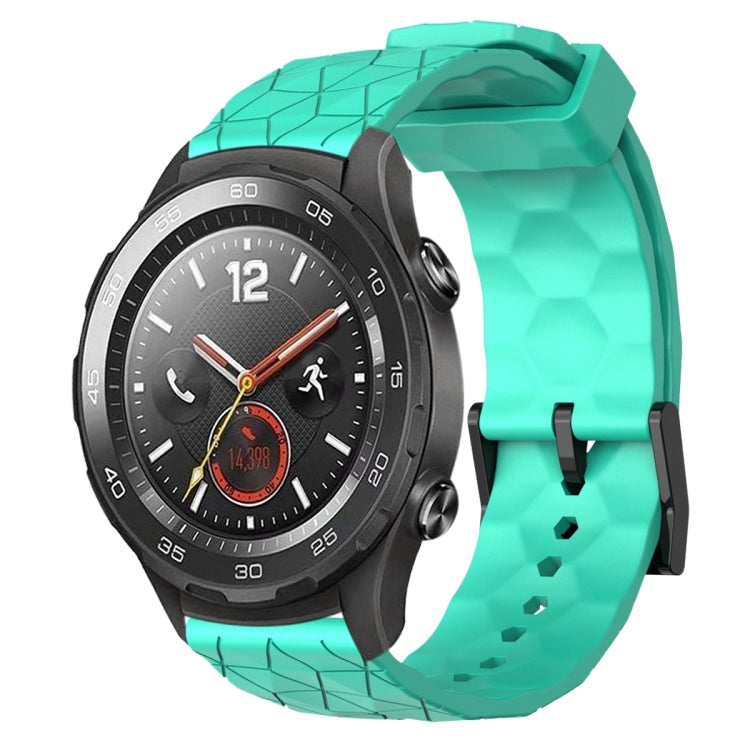 For Huawei Watch 2 20mm Football Pattern Solid Color Silicone Watch Band