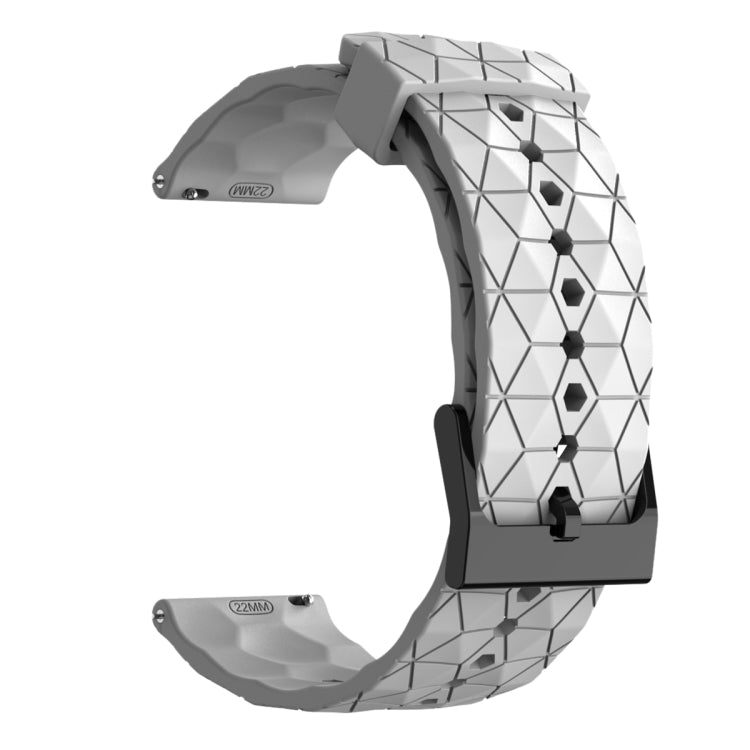 For Amazfit GTS 2 Mini 20mm Football Pattern Solid Color Silicone Watch Band