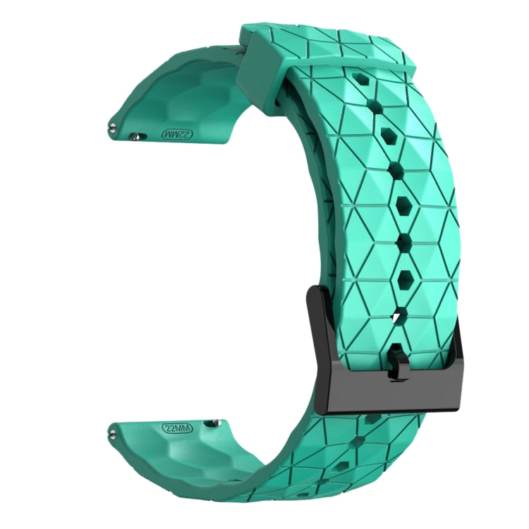 For Amazfit Pop Pro 20mm Football Pattern Solid Color Silicone Watch Band