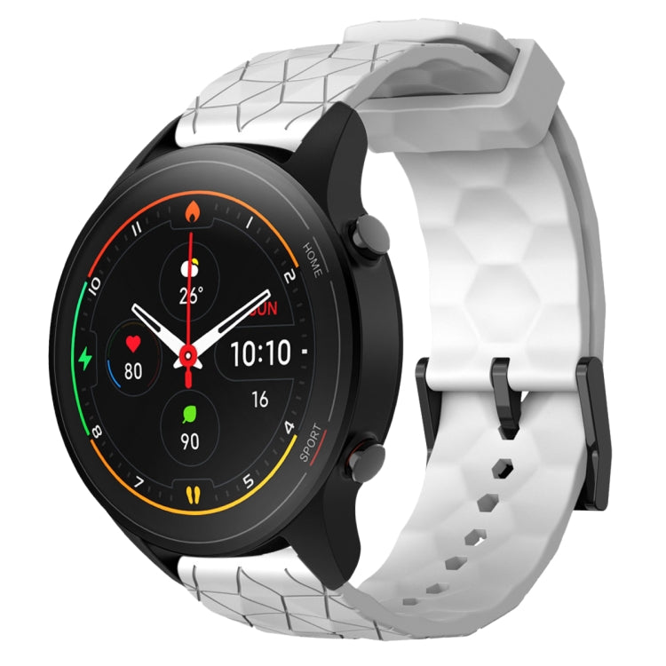 For Xiaomi MI Watch S1 Pro 22mm Football Pattern Solid Color Silicone Watch Band