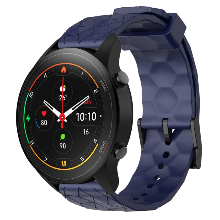 For Xiaomi MI Watch S1 Pro 22mm Football Pattern Solid Color Silicone Watch Band