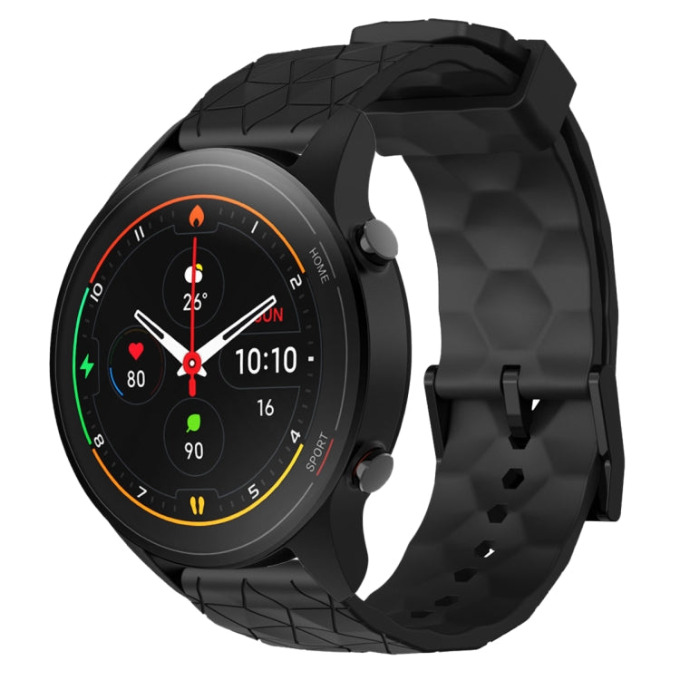 For Xiaomi MI Watch S1 Pro 22mm Football Pattern Solid Color Silicone Watch Band