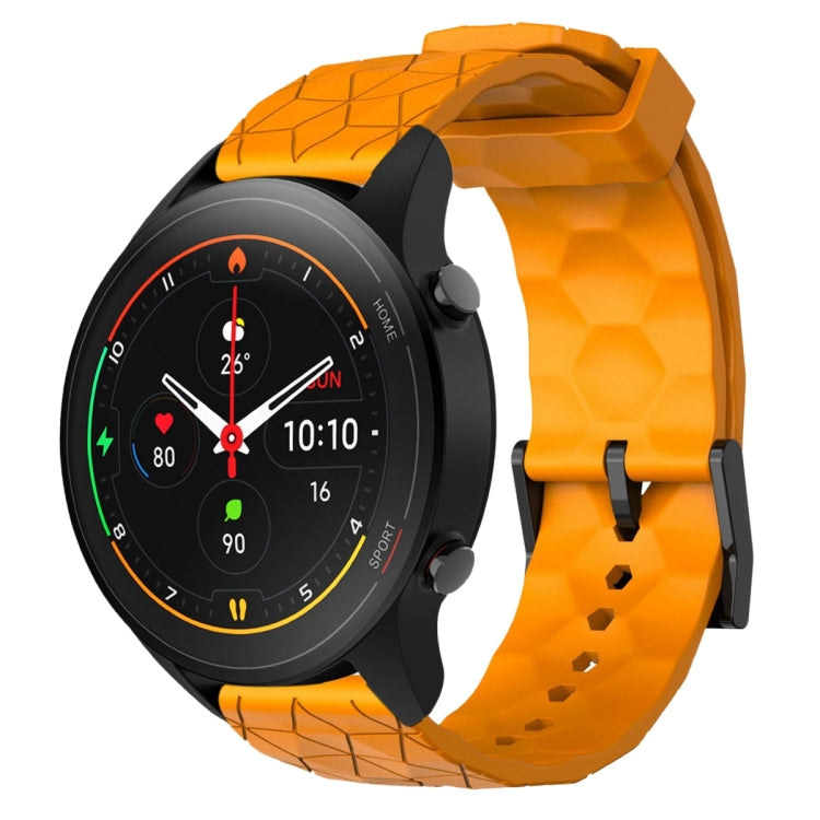 For Xiaomi MI Watch S1 Pro 22mm Football Pattern Solid Color Silicone Watch Band