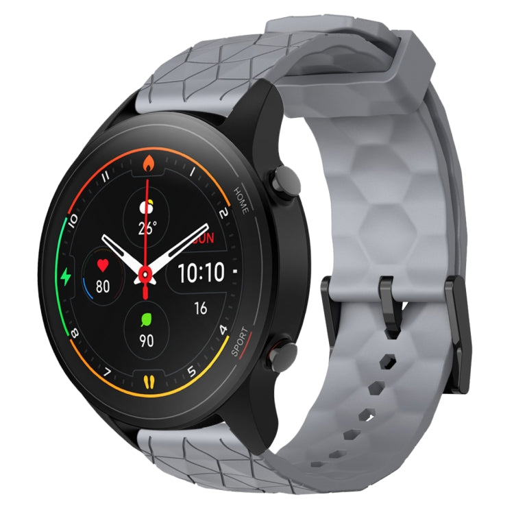 For Xiaomi MI Watch S1 Pro 22mm Football Pattern Solid Color Silicone Watch Band