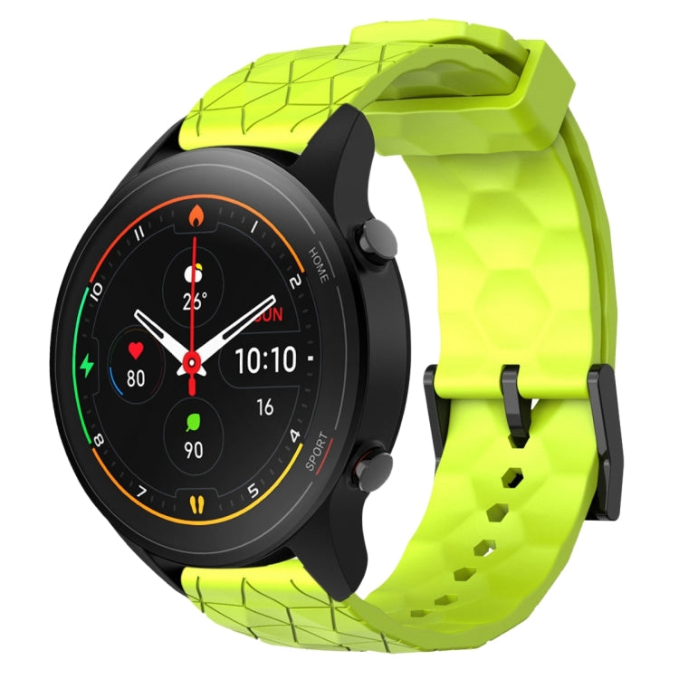 For Xiaomi MI Watch S1 Pro 22mm Football Pattern Solid Color Silicone Watch Band