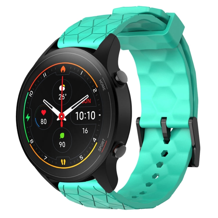 For Xiaomi MI Watch S1 Pro 22mm Football Pattern Solid Color Silicone Watch Band