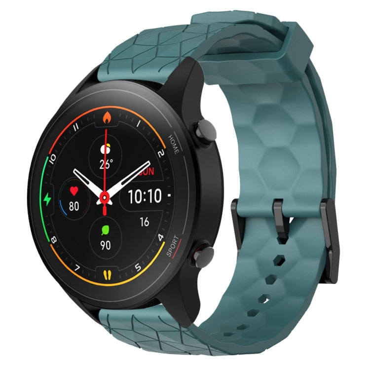 For Xiaomi MI Watch S1 Pro 22mm Football Pattern Solid Color Silicone Watch Band