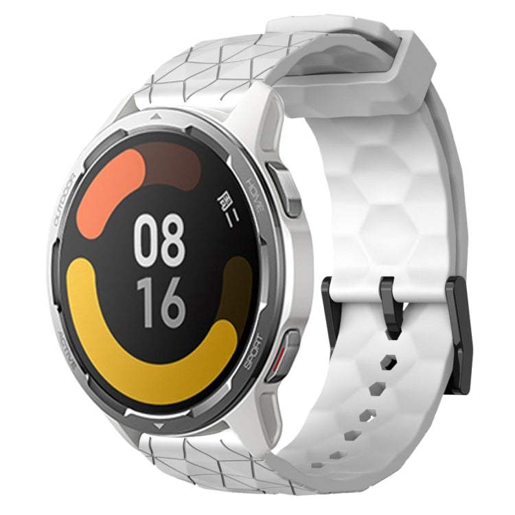 For Xiaomi MI Watch Color 2 22mm Football Pattern Solid Color Silicone Watch Band