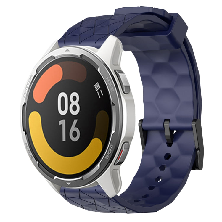 For Xiaomi MI Watch Color 2 22mm Football Pattern Solid Color Silicone Watch Band