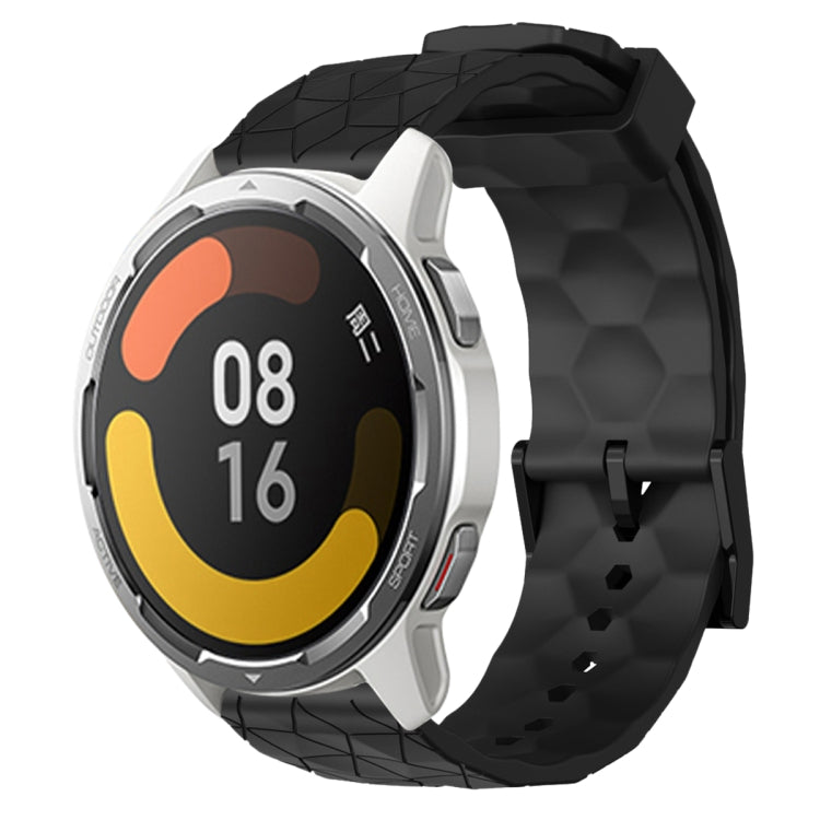 For Xiaomi MI Watch Color 2 22mm Football Pattern Solid Color Silicone Watch Band
