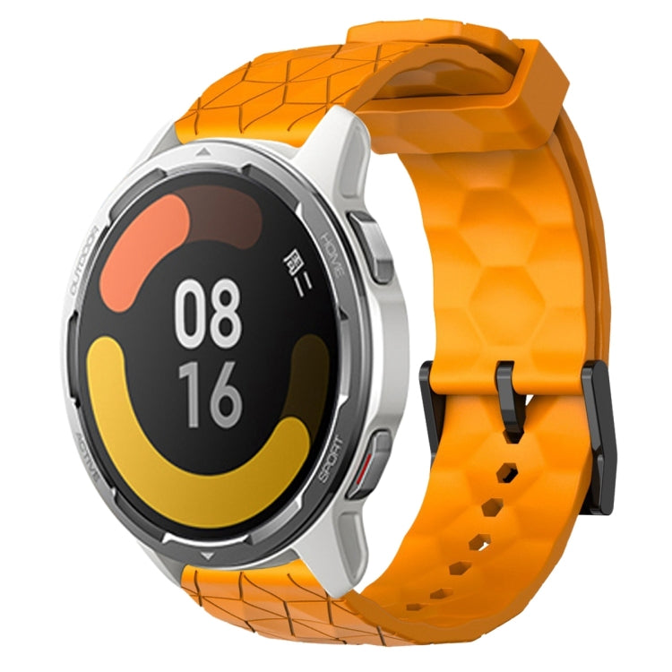 For Xiaomi MI Watch Color 2 22mm Football Pattern Solid Color Silicone Watch Band