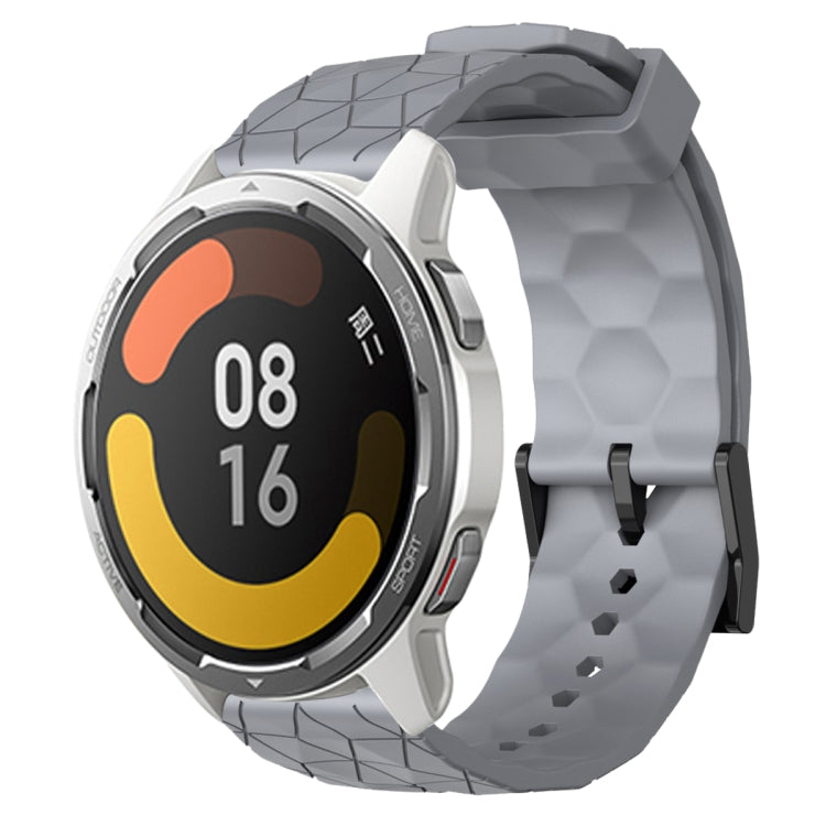 For Xiaomi MI Watch Color 2 22mm Football Pattern Solid Color Silicone Watch Band