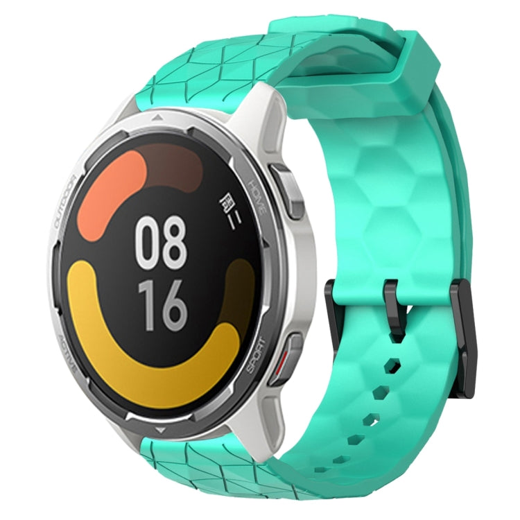 For Xiaomi MI Watch Color 2 22mm Football Pattern Solid Color Silicone Watch Band