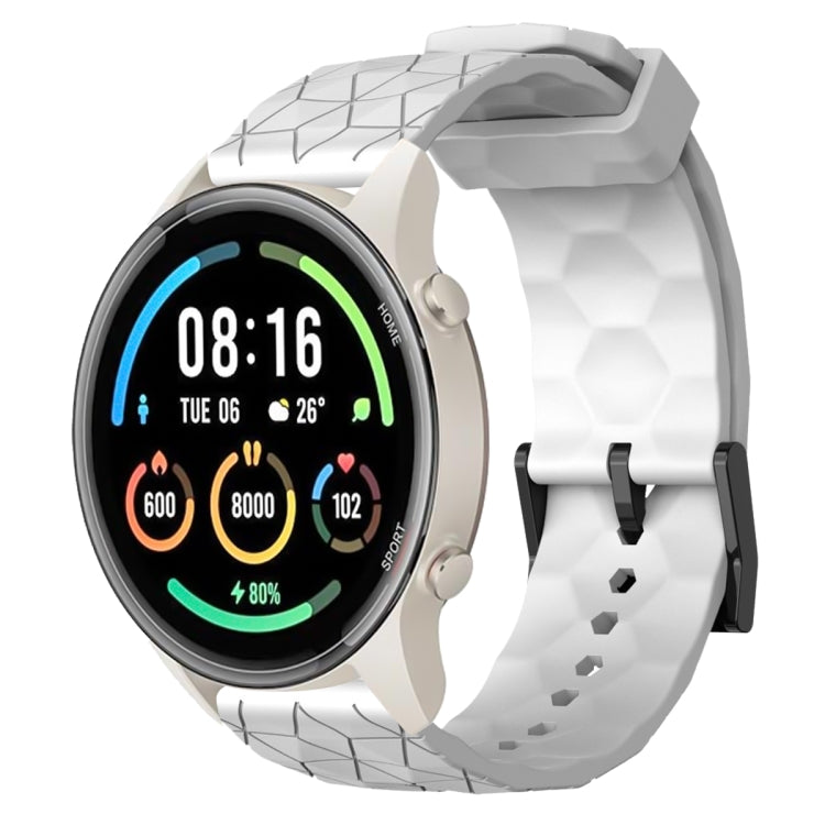 For Xiaomi MI Watch Sport 22mm Football Pattern Solid Color Silicone Watch Band