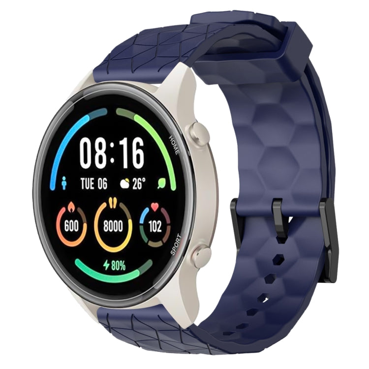 For Xiaomi MI Watch Sport 22mm Football Pattern Solid Color Silicone Watch Band