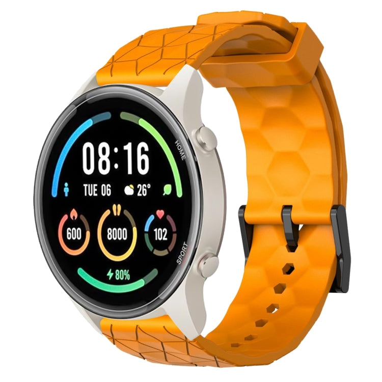 For Xiaomi MI Watch Sport 22mm Football Pattern Solid Color Silicone Watch Band