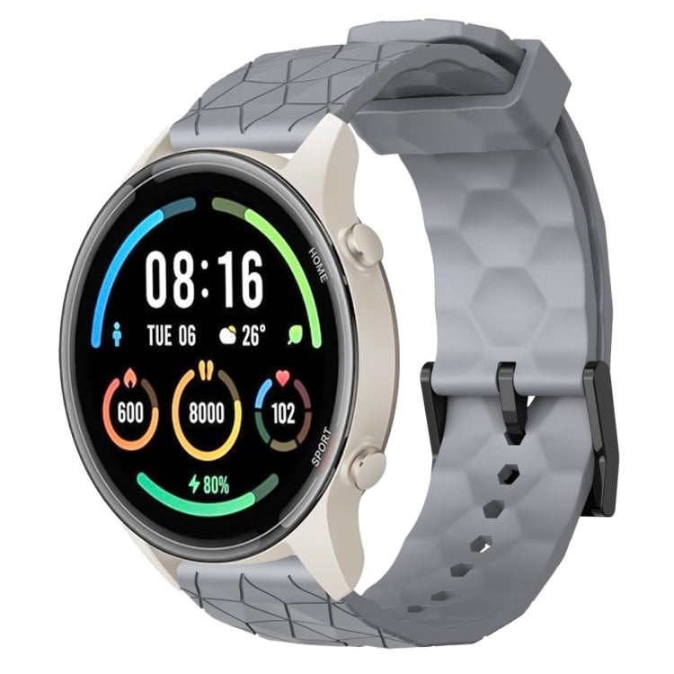 For Xiaomi MI Watch Sport 22mm Football Pattern Solid Color Silicone Watch Band