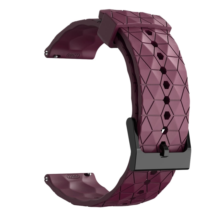For Xiaomi MI Watch Sport 22mm Football Pattern Solid Color Silicone Watch Band