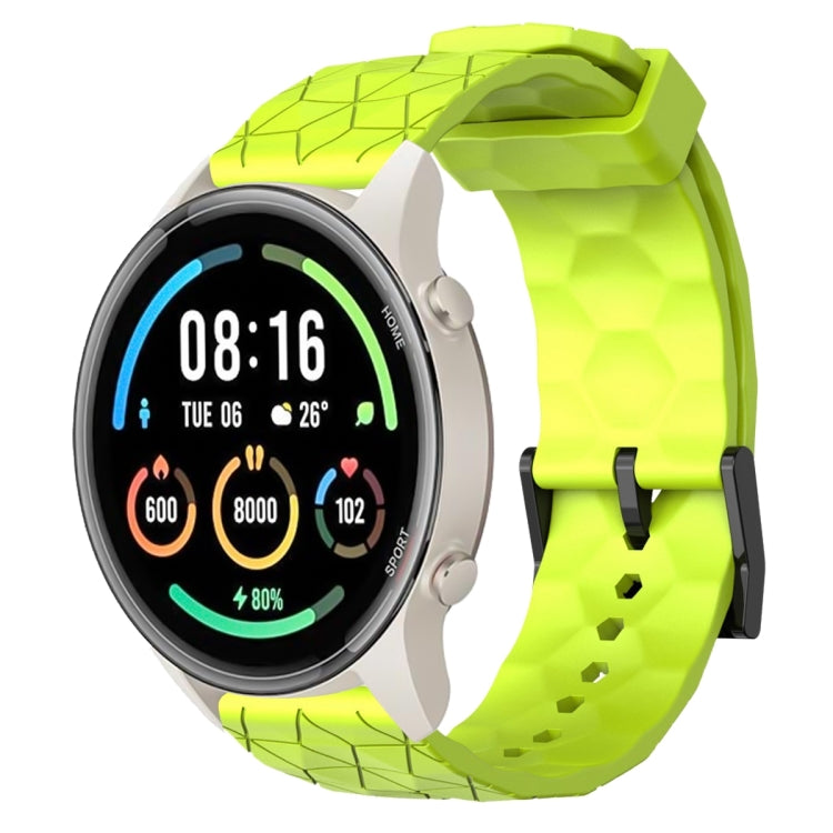 For Xiaomi MI Watch Sport 22mm Football Pattern Solid Color Silicone Watch Band