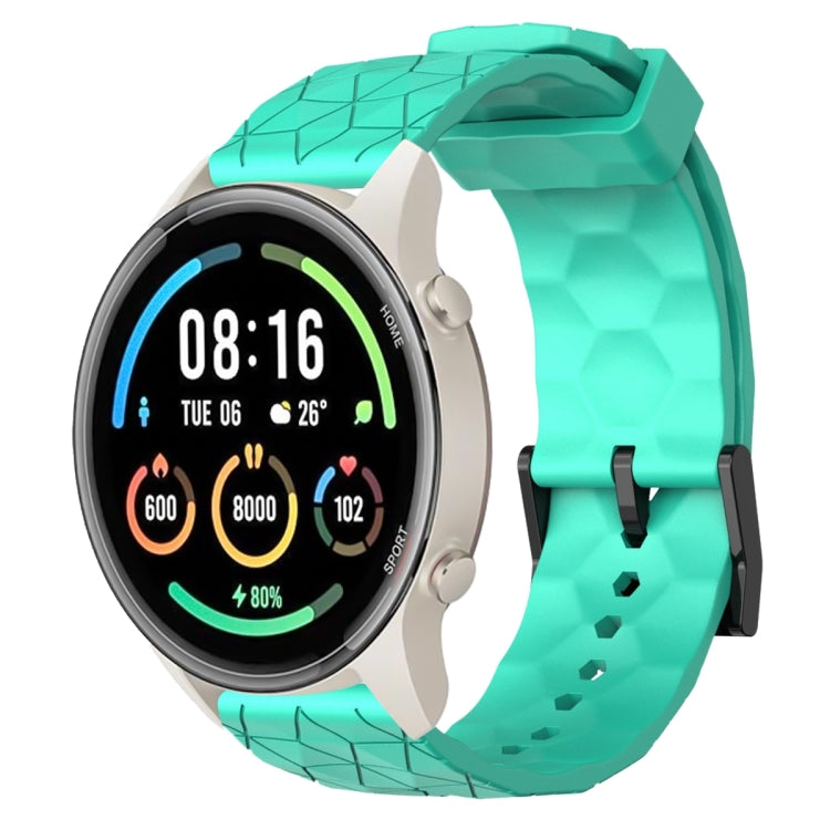 For Xiaomi MI Watch Sport 22mm Football Pattern Solid Color Silicone Watch Band