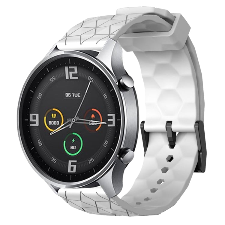 For Xiaomi MI Watch Color 22mm Football Pattern Solid Color Silicone Watch Band