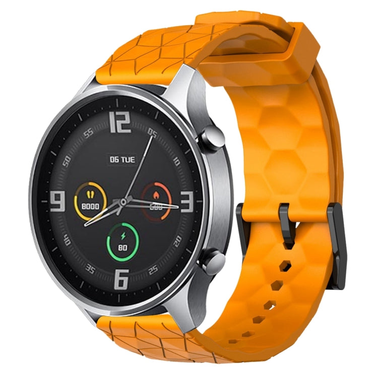For Xiaomi MI Watch Color 22mm Football Pattern Solid Color Silicone Watch Band