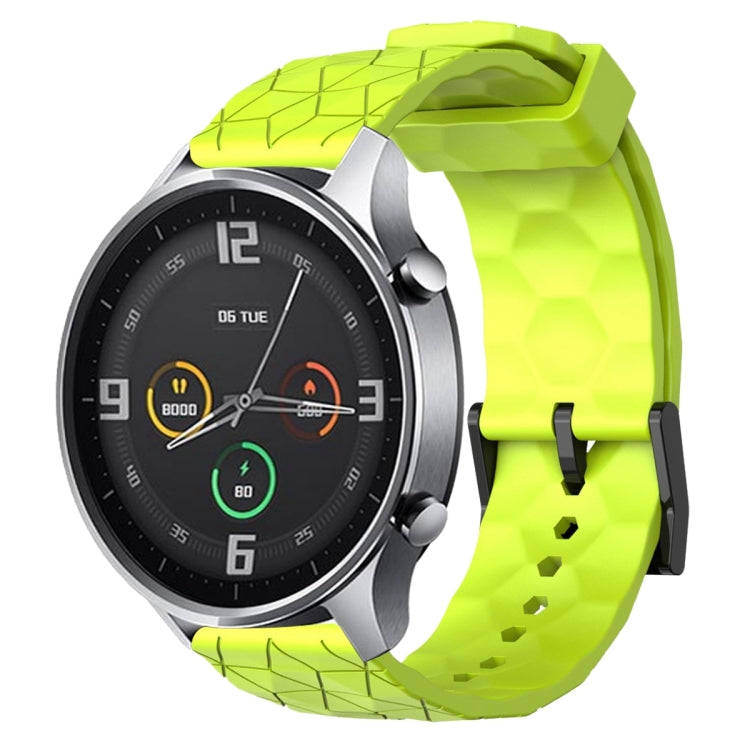For Xiaomi MI Watch Color 22mm Football Pattern Solid Color Silicone Watch Band