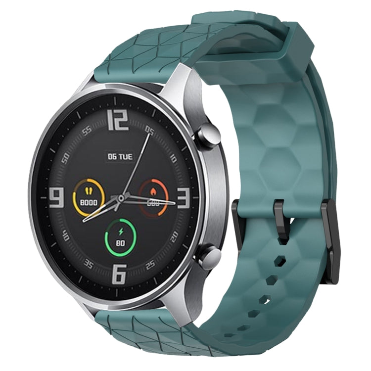 For Xiaomi MI Watch Color 22mm Football Pattern Solid Color Silicone Watch Band