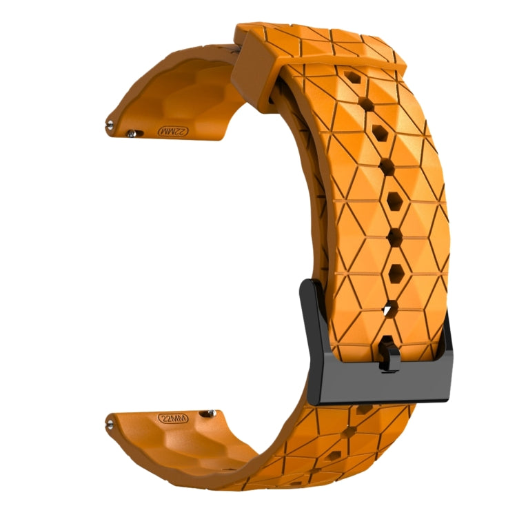 For Amazfit GTR 3 22mm Football Pattern Solid Color Silicone Watch Band