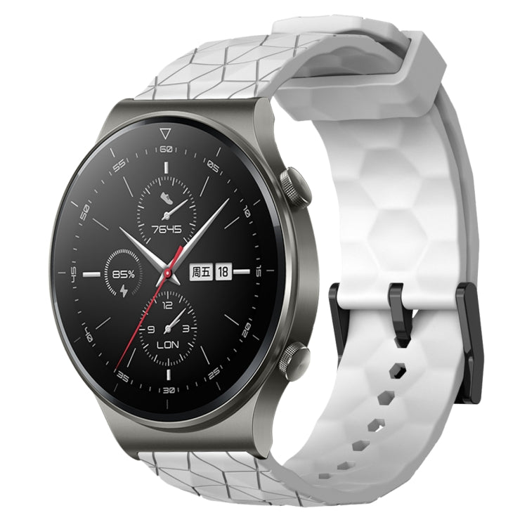 For Huawei GT2 Pro 22mm Football Pattern Solid Color Silicone Watch Band