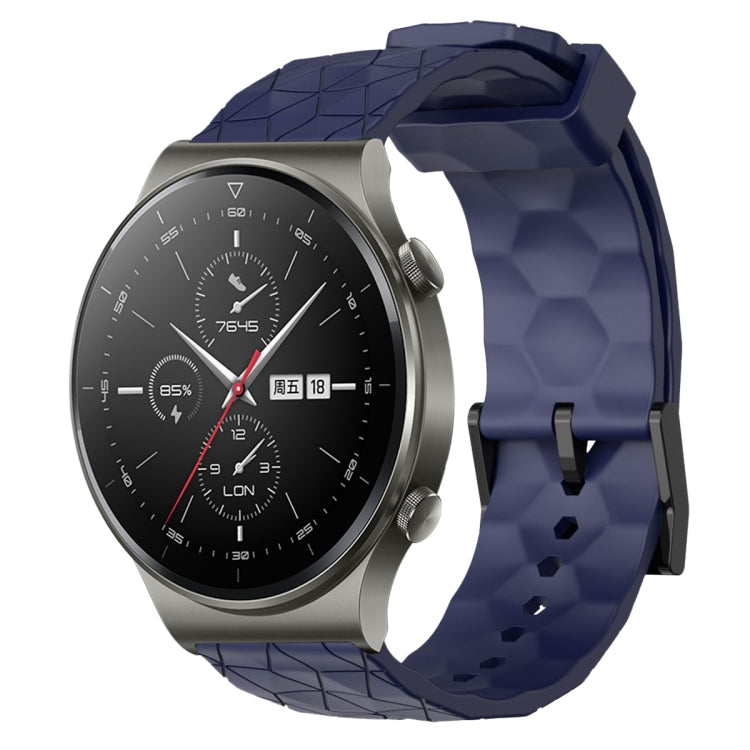 For Huawei GT2 Pro 22mm Football Pattern Solid Color Silicone Watch Band