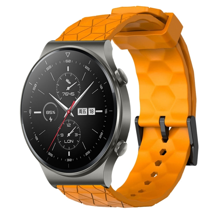 For Huawei GT2 Pro 22mm Football Pattern Solid Color Silicone Watch Band