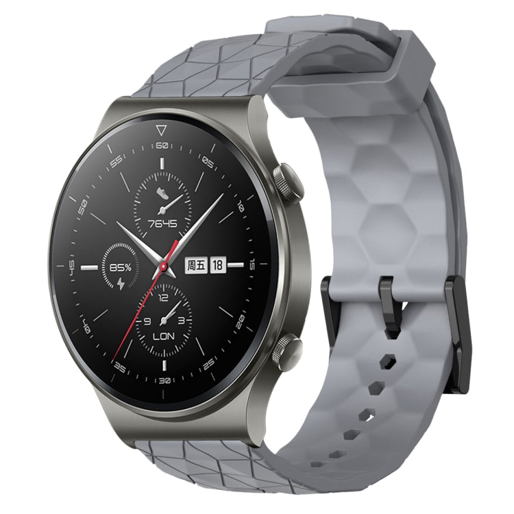 For Huawei GT2 Pro 22mm Football Pattern Solid Color Silicone Watch Band