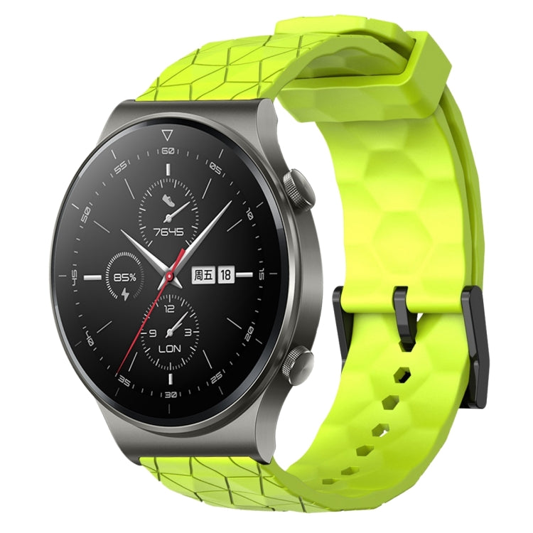 For Huawei GT2 Pro 22mm Football Pattern Solid Color Silicone Watch Band