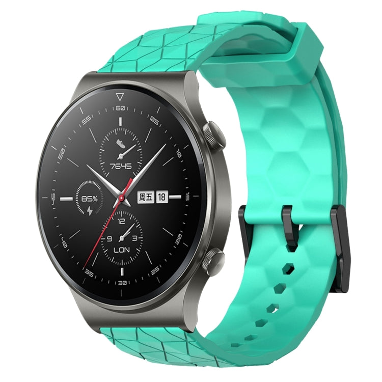 For Huawei GT2 Pro 22mm Football Pattern Solid Color Silicone Watch Band
