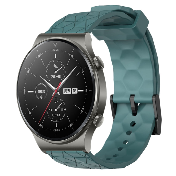 For Huawei GT2 Pro 22mm Football Pattern Solid Color Silicone Watch Band