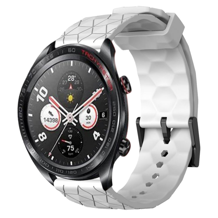 For Honor Watch Dream 22mm Football Pattern Solid Color Silicone Watch Band
