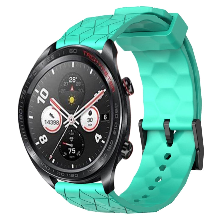 For Honor Watch Dream 22mm Football Pattern Solid Color Silicone Watch Band