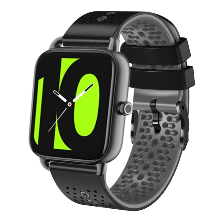 For Xiaomi Haylou RS4 LS12 22mm Perforated Two-Color Silicone Watch Band