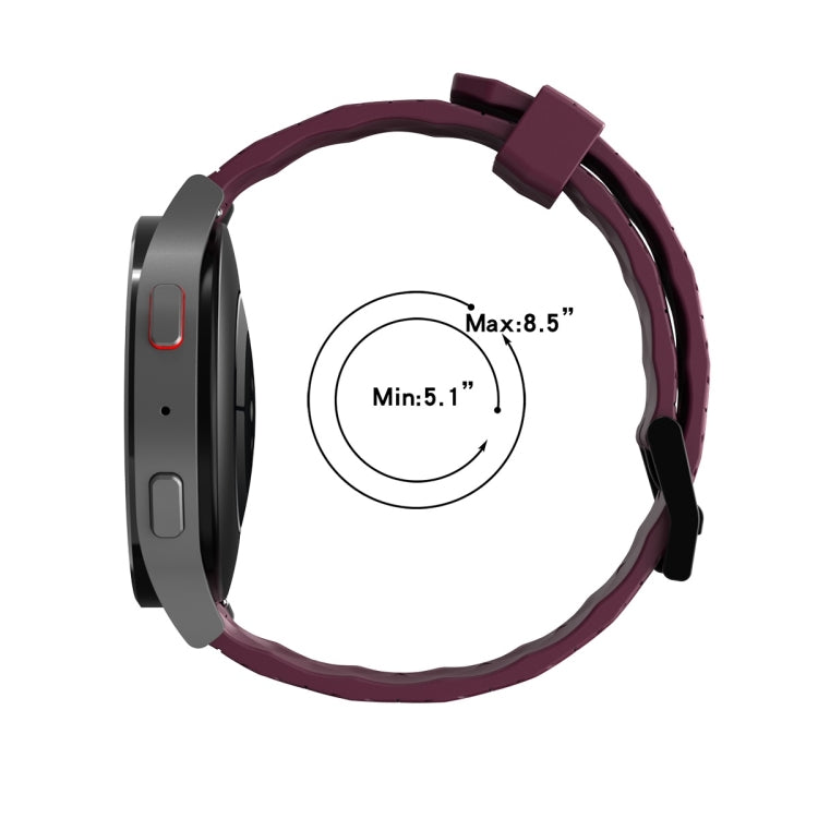 For Amazfit GTR 3 Pro 22mm Perforated Two-Color Silicone Watch Band
