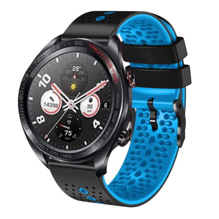 For Honor Watch Dream 22mm Perforated Two-Color Silicone Watch Band