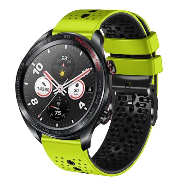 For Honor Watch Dream 22mm Perforated Two-Color Silicone Watch Band