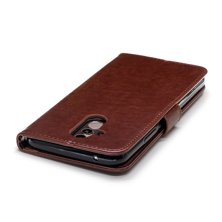 Plum Blossom Pattern Diamond Encrusted Leather Case for Huawei Mate 20 Lite with Holder & Card Slots