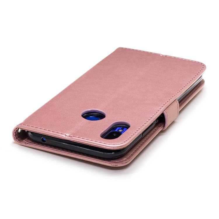 Plum Blossom Pattern Diamond Encrusted Leather Case for HUAWEI Nova3 ,with Holder & Card Slots